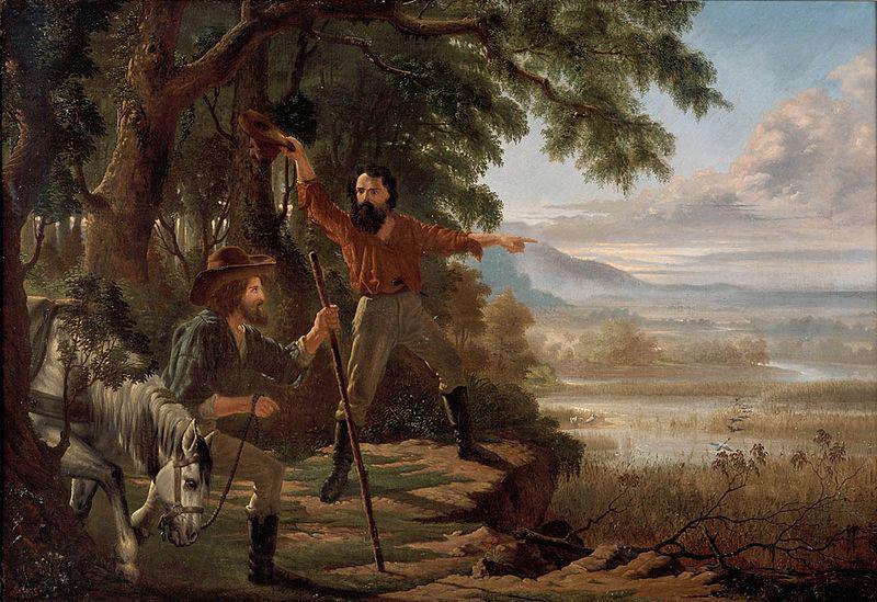 unknow artist Arrival of Burke and Wills at Flinders River, Norge oil painting art